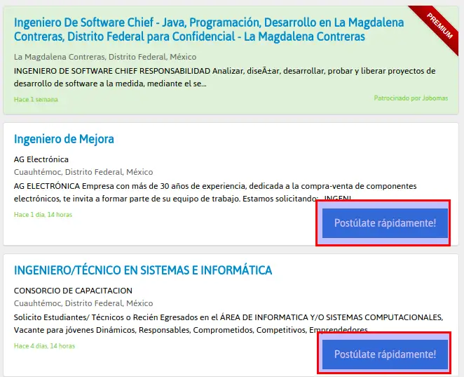 vacantes propias mercadojobs